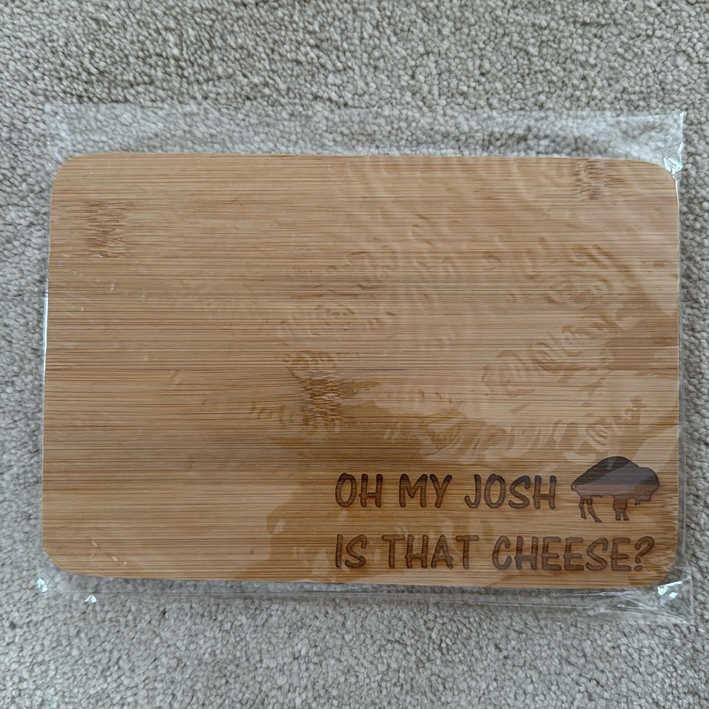 Buffalo Bills Josh Allen Charcuterie Board